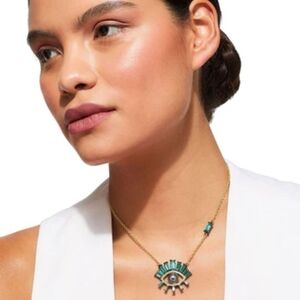 Kurt Geiger Pave Eye Necklace